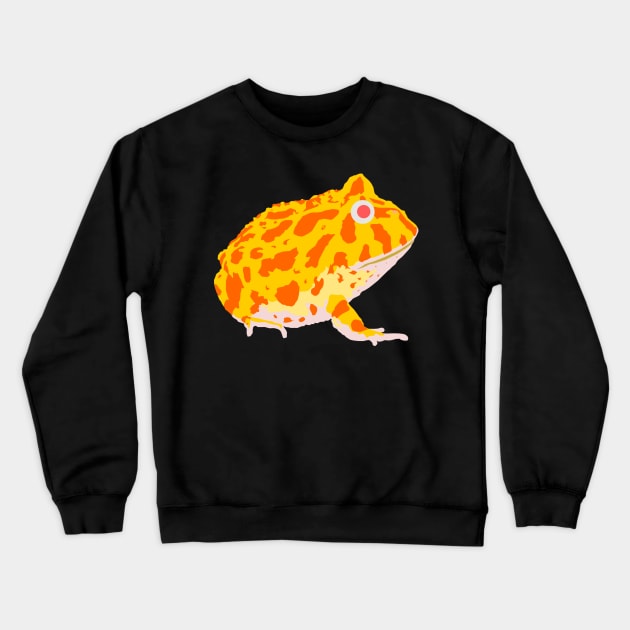 Albino Pacman frog Crewneck Sweatshirt by stargatedalek